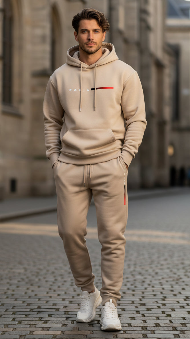 The Paris Urban Streetwear Fleece Tracksuit Set