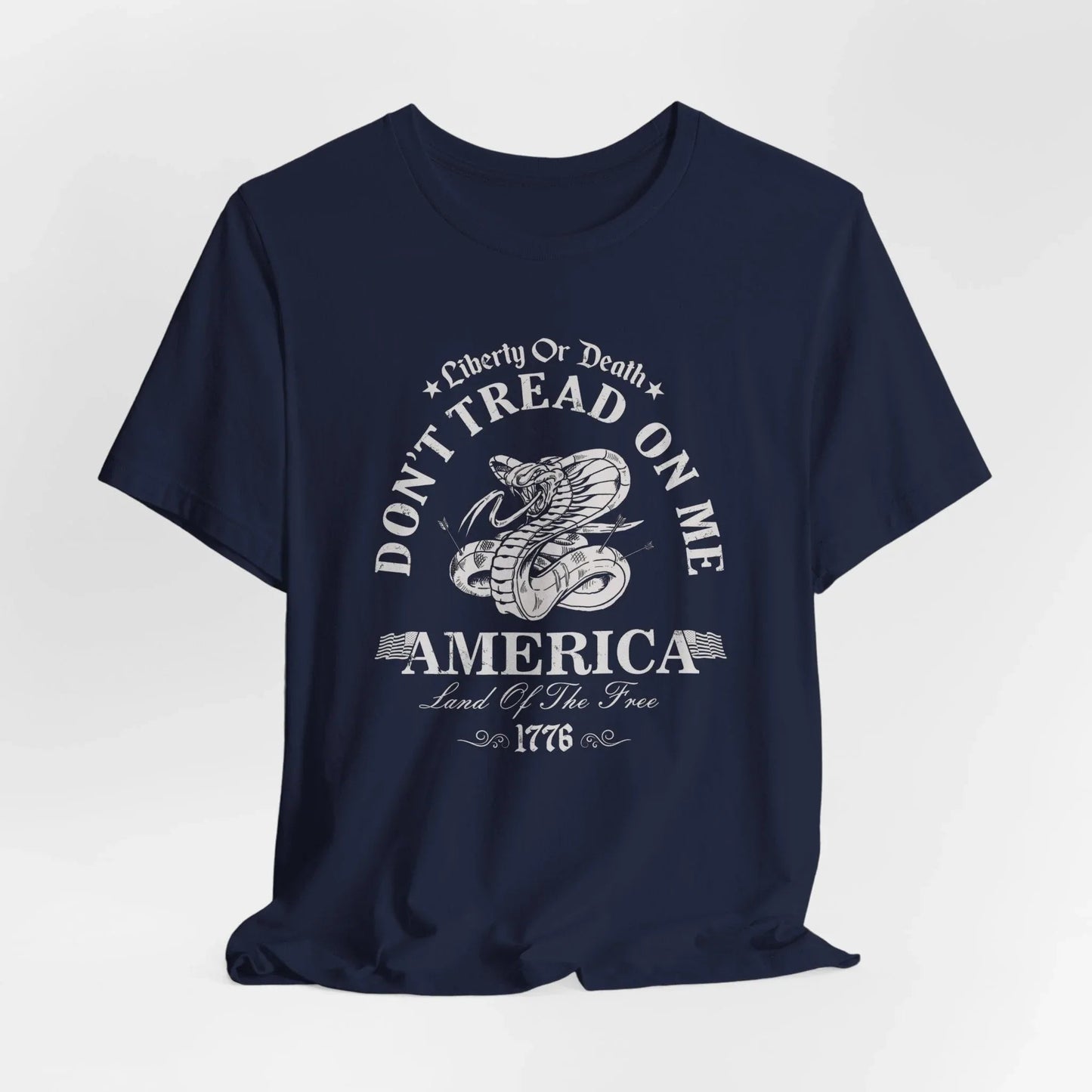 Liberty or Death Don't Tread on Me - Unisex T-Shirt, Resist Tyranny, Gift for Patriot, Independence Day Shirt - SKULLFURY MERCH