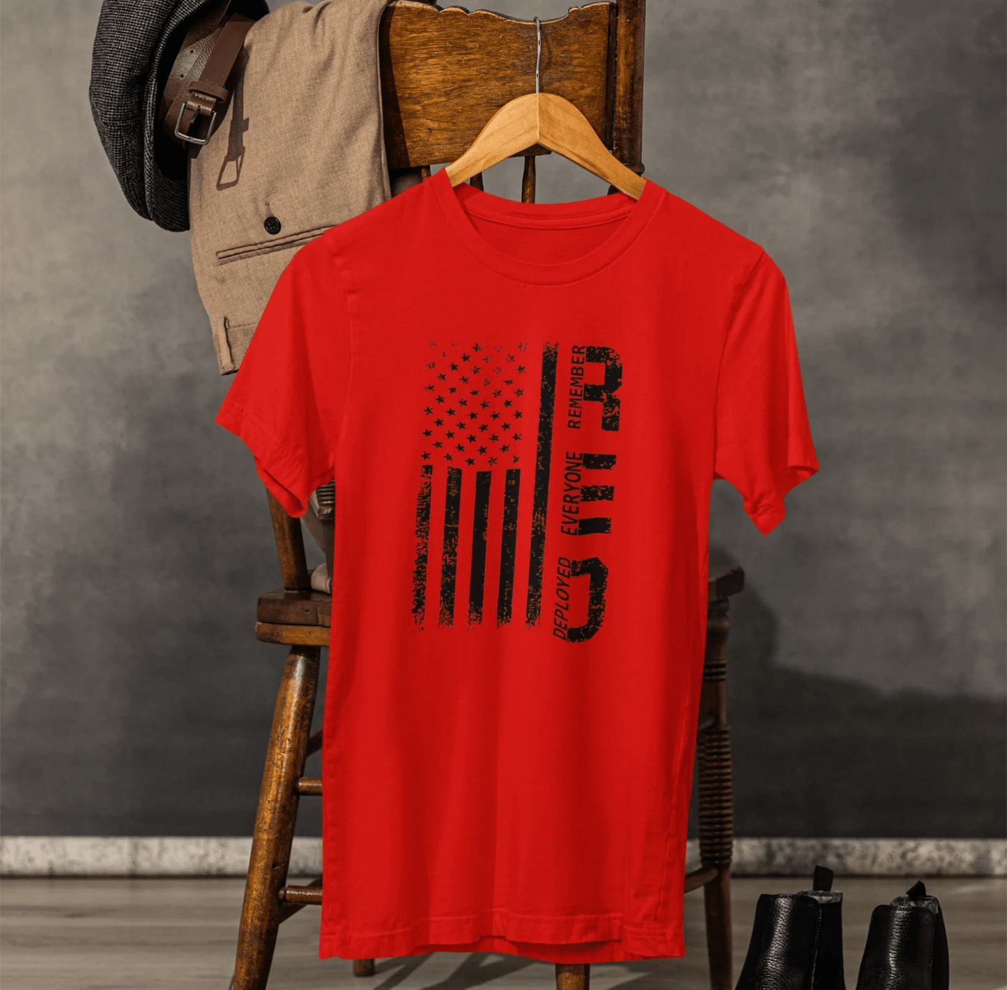 R.E.D Remember Everyone Deployed Unisex T-Shirt, Military Support Tee, Patriotic Shirt, Veteran Gift, Armed Forces Apparel - SKULLFURY MERCH