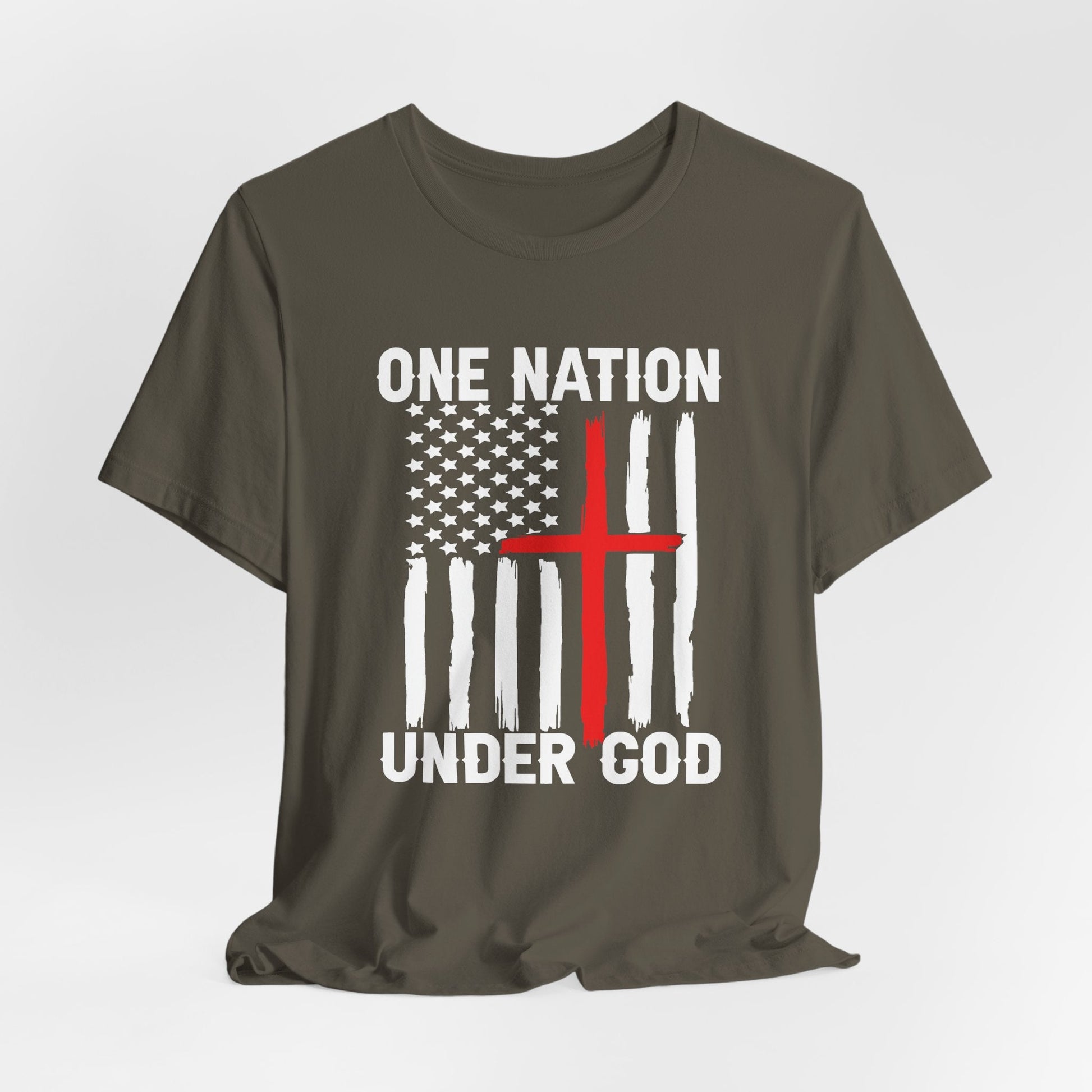 One Nation Under God, Patriotic Unisex T-Shirt, Love of God and Country Tee