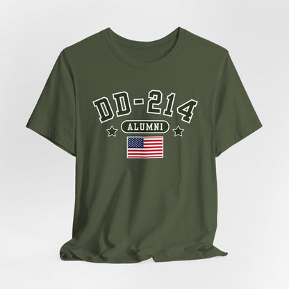 DD-214 Alumni Unisex T-Shirt, Military Retirement Tee