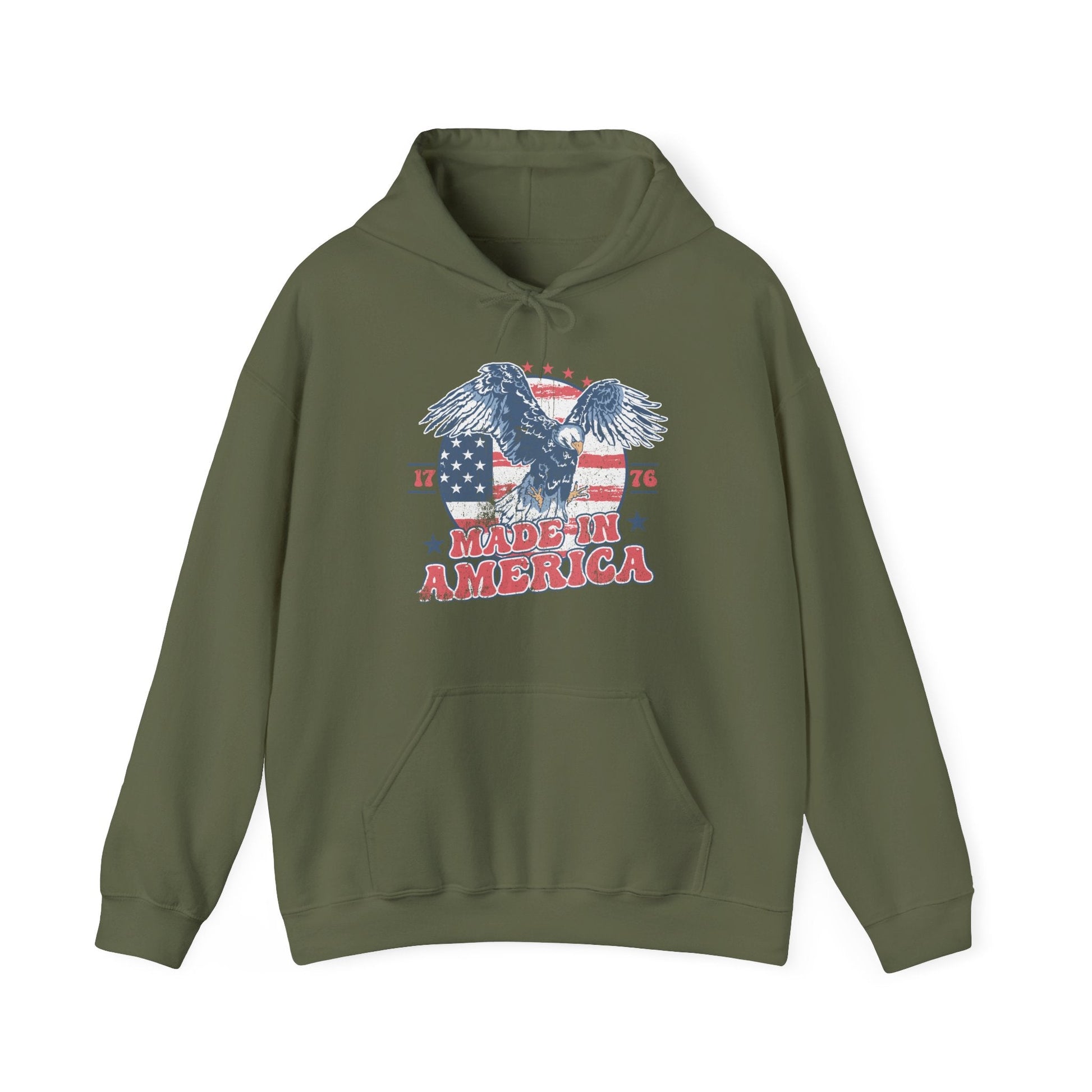 Patriotic Eagle Hoodie for Independence Day