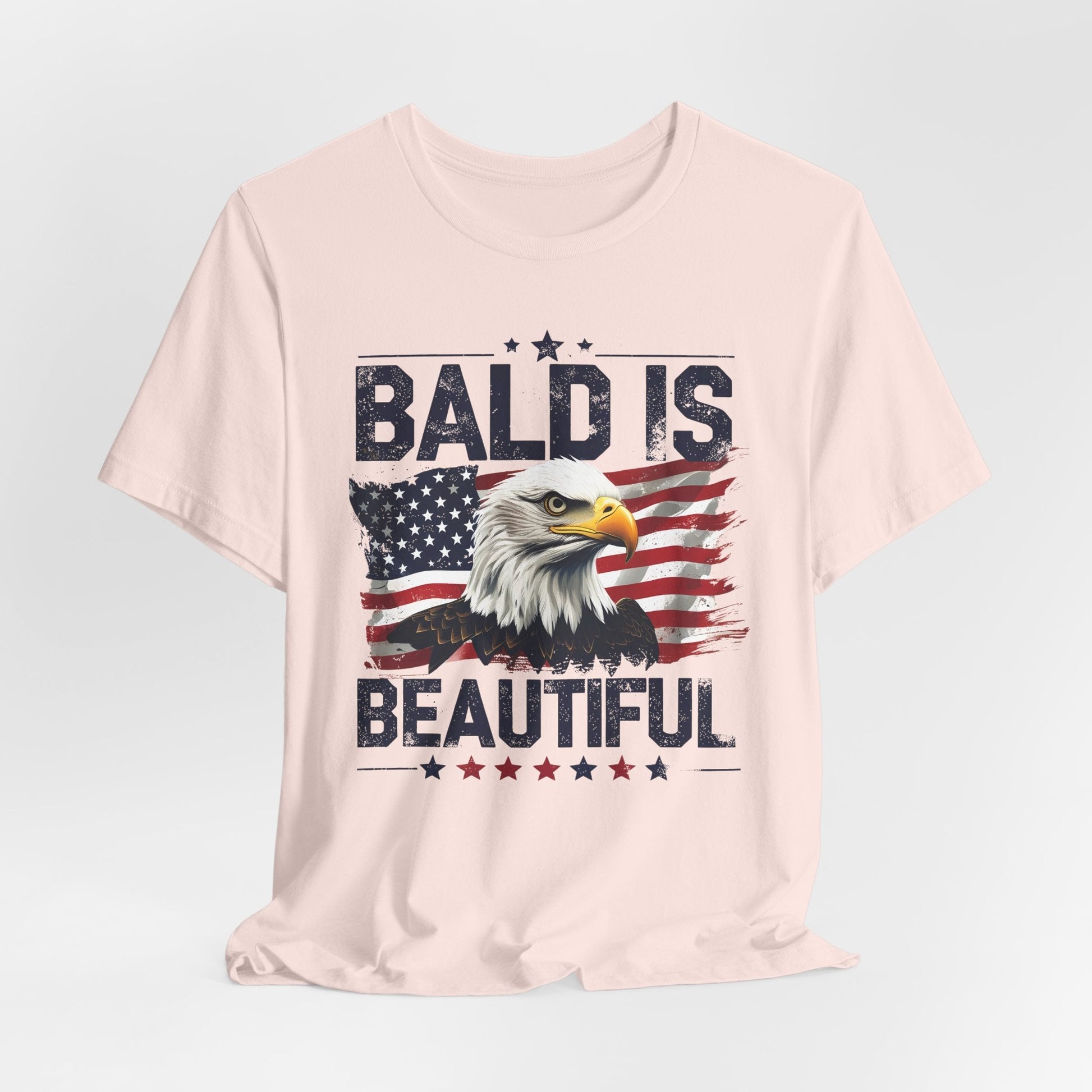 Bald is Beautiful Tee, Bald Eagle Shirt, Patriotic T-Shirt, Unisex Graphic Tee, Eagle Lover Gift, Independence Day Apparel