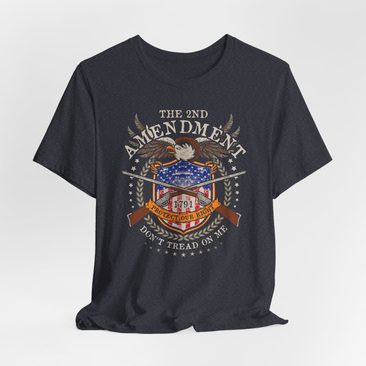Second Amendment Don't Tread in Me Unisex T-Shirt - Patriotic Gun Rights Tee, Liberty Print Shirt, Pro-Gun Activist Clothing, American Pride