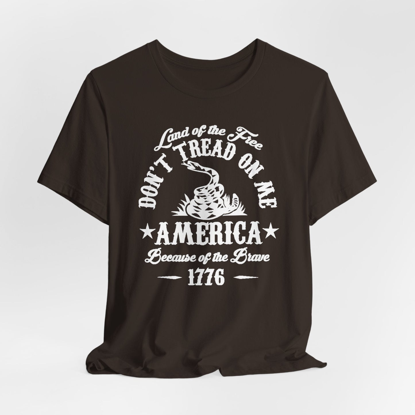 Land of The Free, Don't Tread on Me Unisex T-Shirt, Patriotic Tee, Independence Day, 4th of July Tee