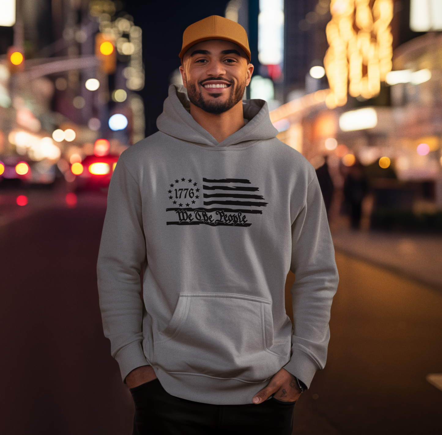 We The People 1776 Flag Patriotic Unisex Hoodie, Freedom & Liberty Sweatshirt, American Flag Hooded Sweatshirt,
