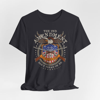 Second Amendment Don't Tread in Me Unisex T-Shirt - Patriotic Gun Rights Tee, Liberty Print Shirt, Pro-Gun Activist Clothing, American Pride