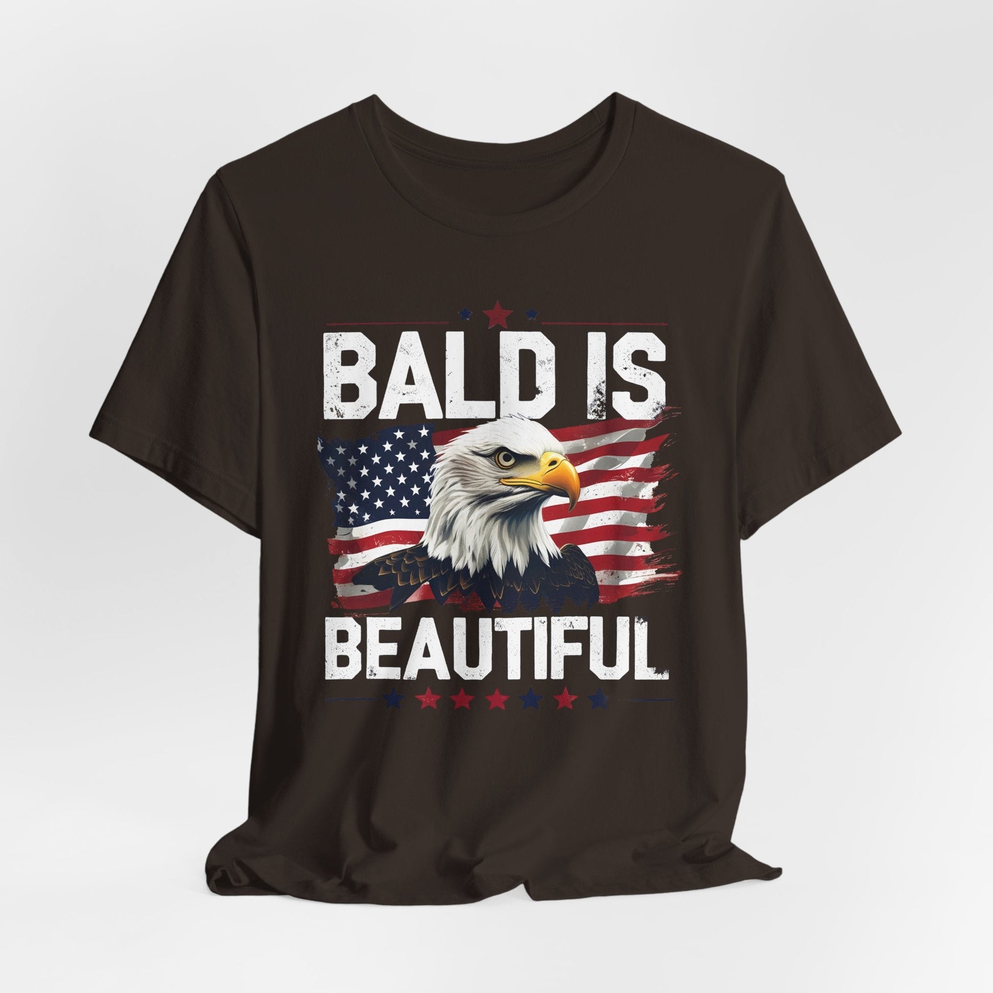 Bald is Beautiful Tee, Bald Eagle Shirt, Patriotic T-Shirt, Unisex Graphic Tee, Eagle Lover Gift, Independence Day Apparel