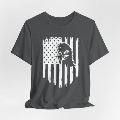 Patriotic Eagle Flag Unisex T-Shirt, Patriotism, Celebrate Freedom - American Pride Tee, USA Flag Shirt