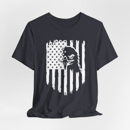 Patriotic Eagle Flag Unisex T-Shirt, Patriotism, Celebrate Freedom - American Pride Tee, USA Flag Shirt
