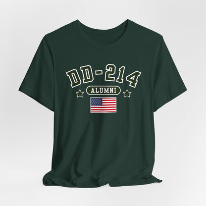 DD-214 Alumni Unisex T-Shirt, Military Retirement Tee