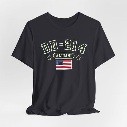 DD-214 Alumni Unisex T-Shirt, Military Retirement Tee