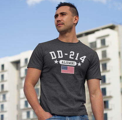 DD-214 Veteran Alumni Unisex T-Shirt, Military Retirement Tee, Perfect for Veterans Day