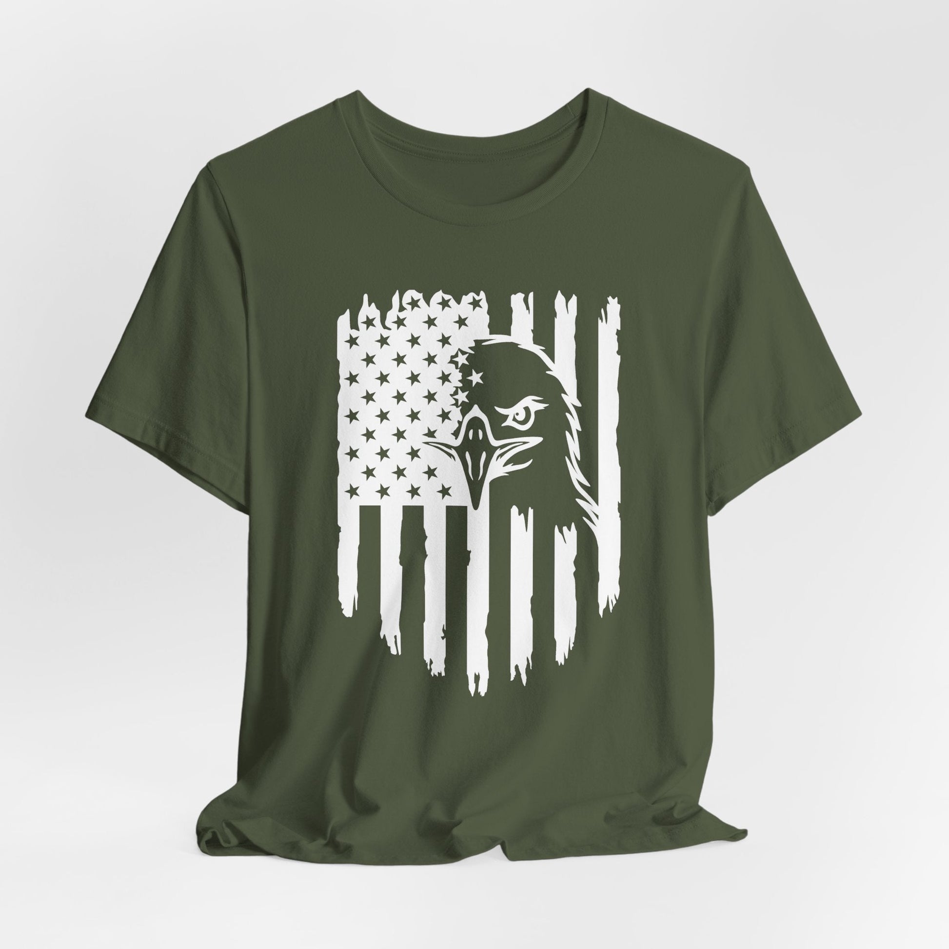 Patriotic Eagle Flag Unisex T-Shirt, Patriotism, Celebrate Freedom - American Pride Tee, USA Flag Shirt