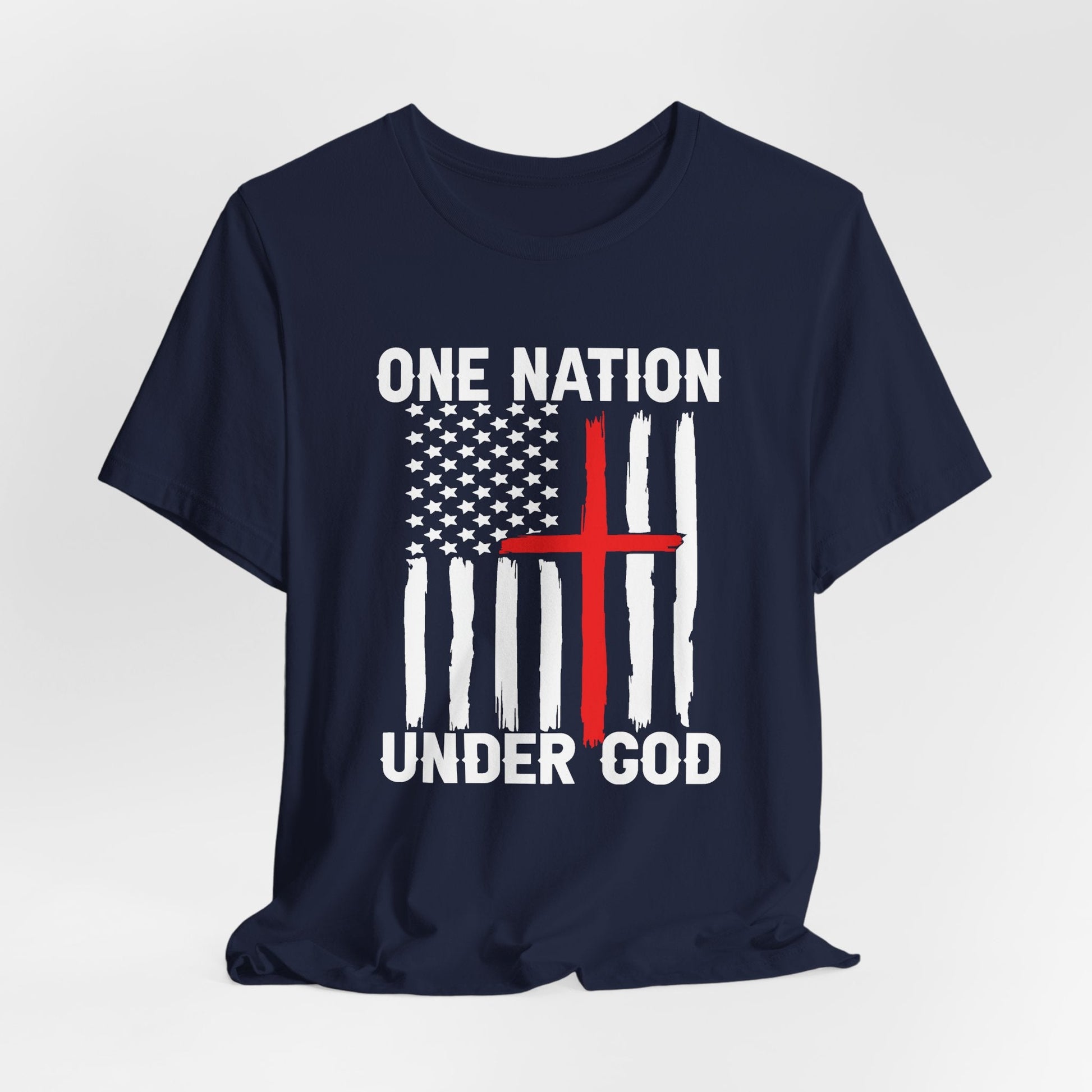 One Nation Under God, Patriotic Unisex T-Shirt, Love of God and Country Tee