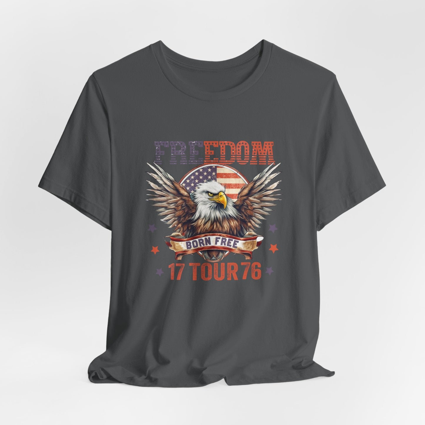 Freedom Tour 1776 Eagle Unisex T-Shirt, Patriotic Graphic T-Shirt, Freedom Apparel