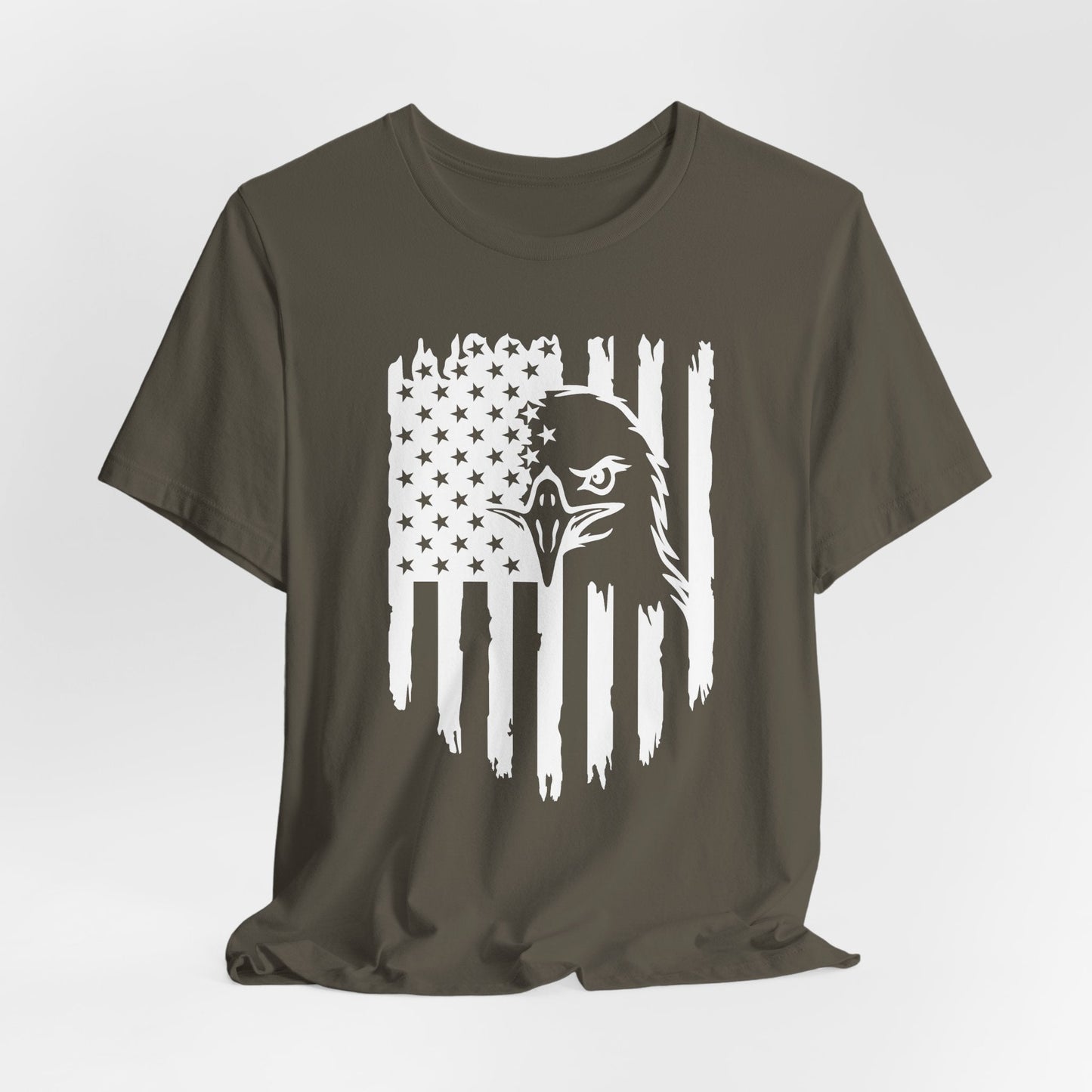 Patriotic Eagle Flag Unisex T-Shirt, Patriotism, Celebrate Freedom - American Pride Tee, USA Flag Shirt