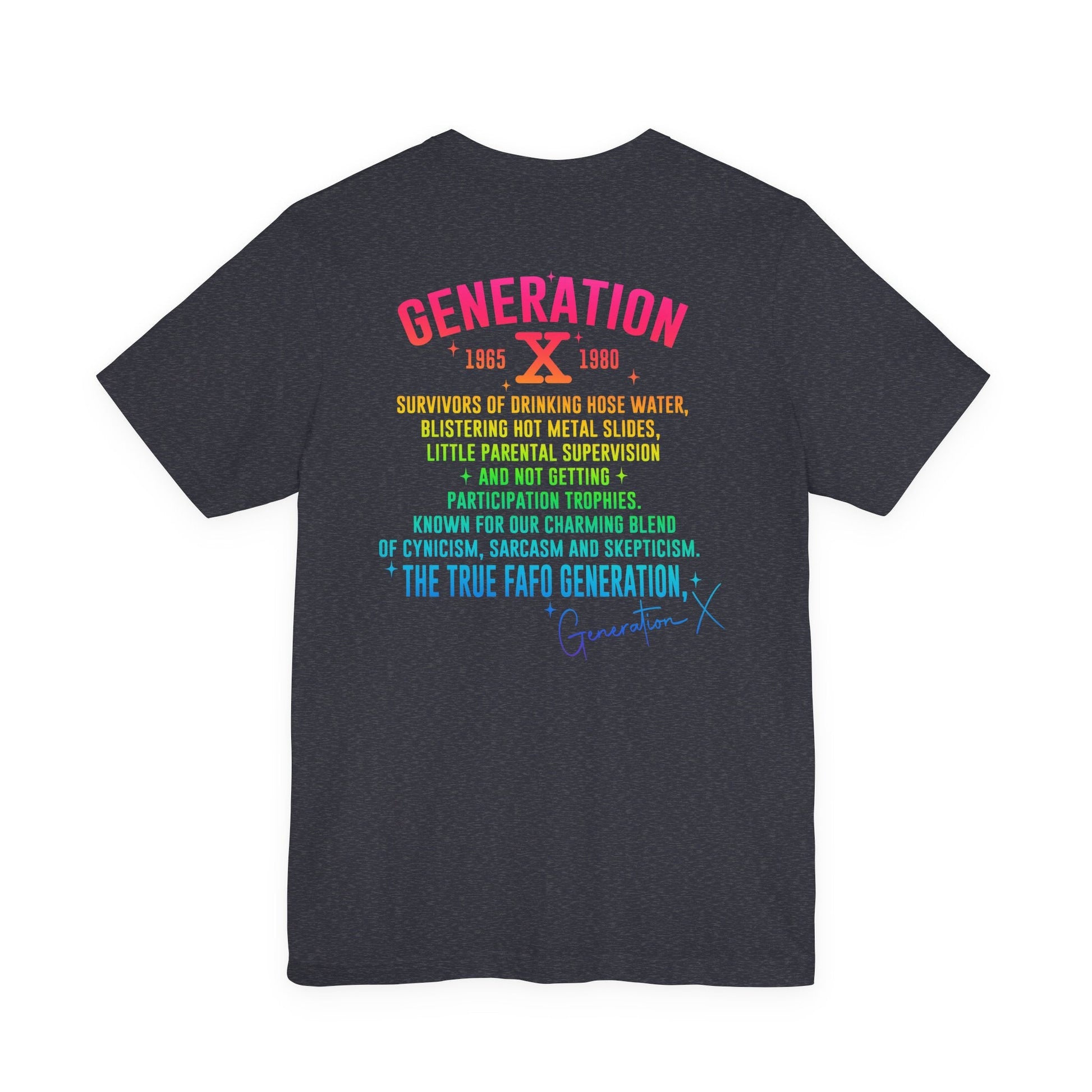 Retro Gen X T-Shirt, Vintage Style Tee, Unisex Graphic Tee, Nostalgic 80s Shirt, Perfect for Gen X Fans, Gift for Retro Lovers