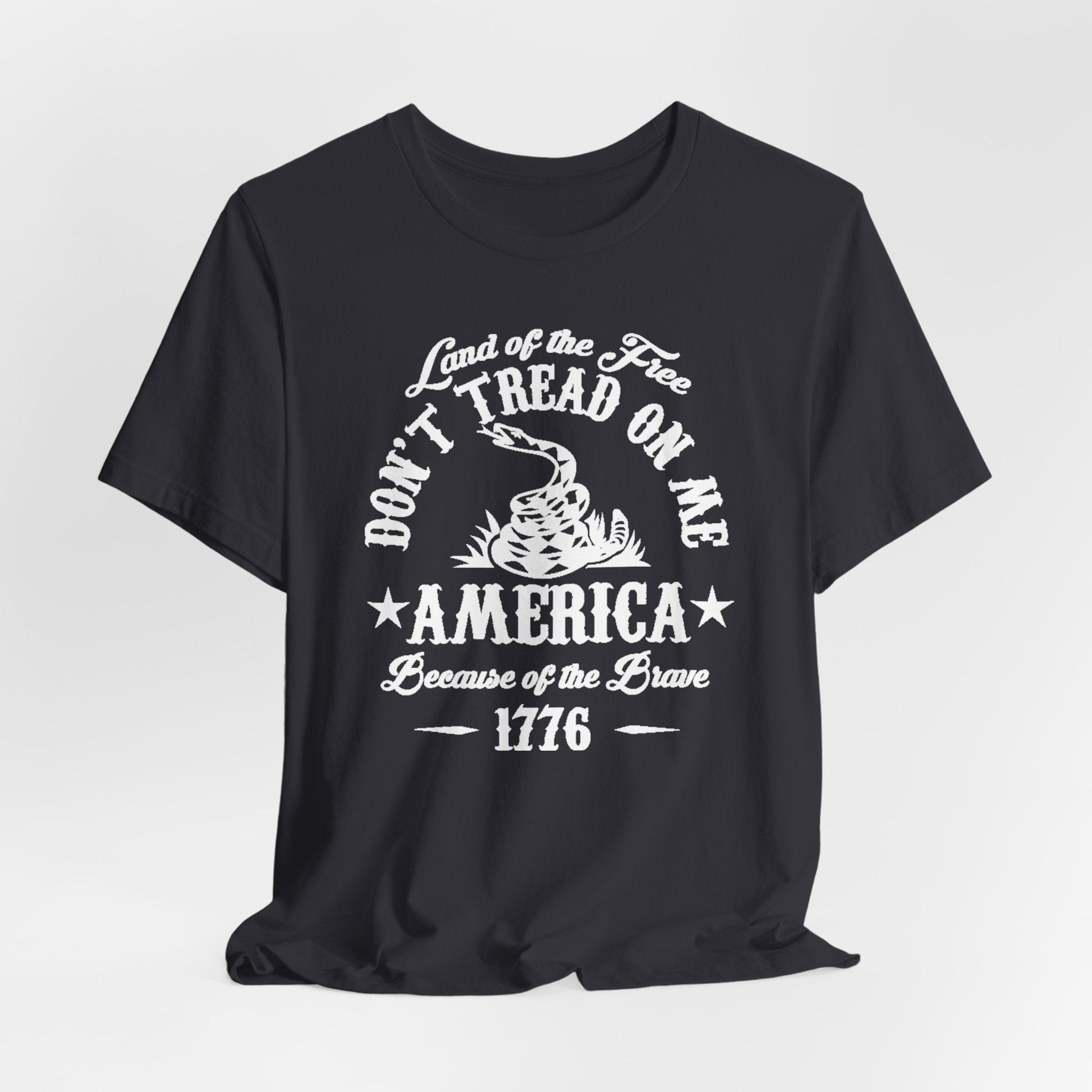Land of The Free, Don't Tread on Me Unisex T-Shirt, Patriotic Tee, Independence Day, 4th of July Tee