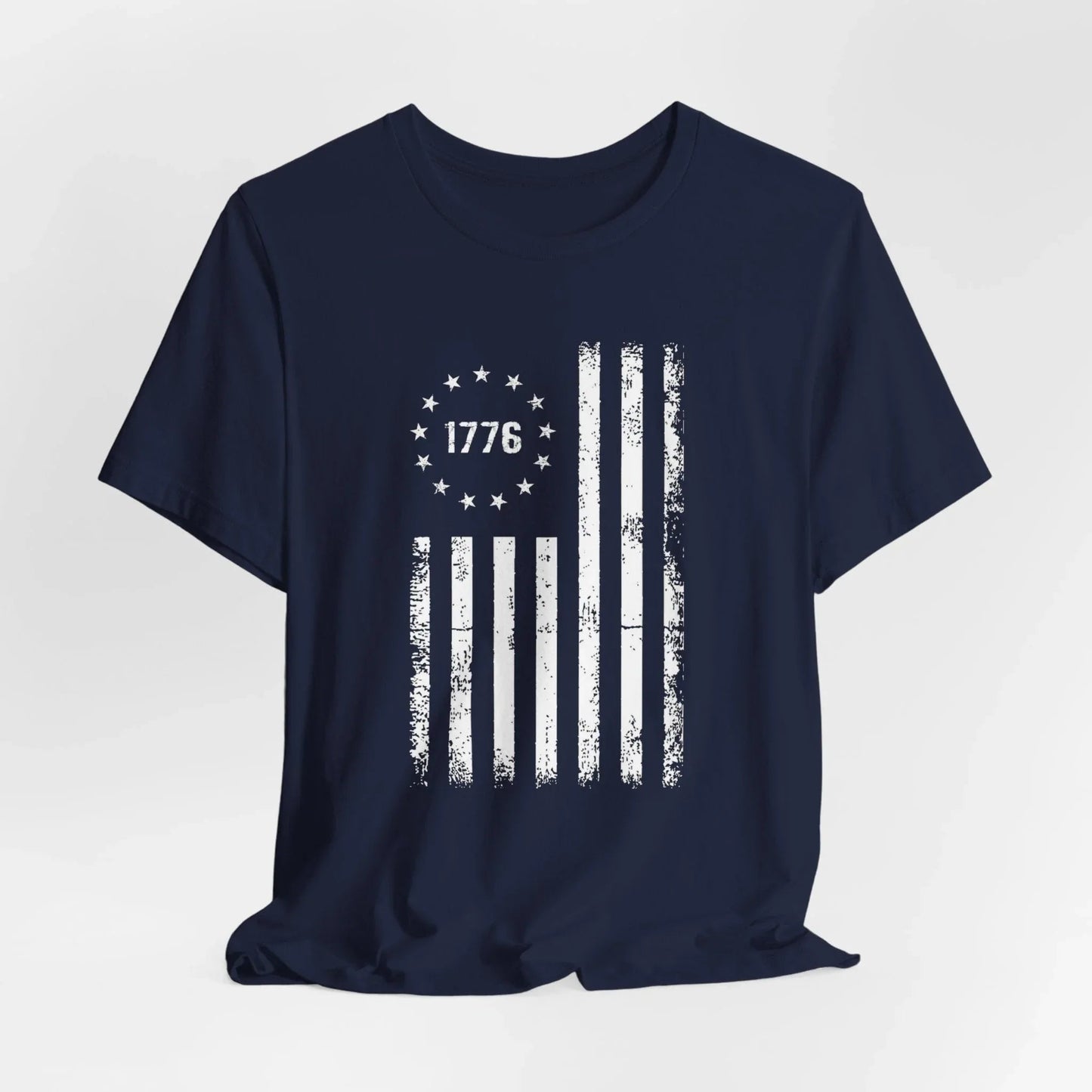 1776 Flag Unisex T-Shirt, Patriotic Tee for Celebrating Our Founding, USA History Shirt, July 4th Tee, American Flag Shirt, Independence Day - SKULLFURY MERCH