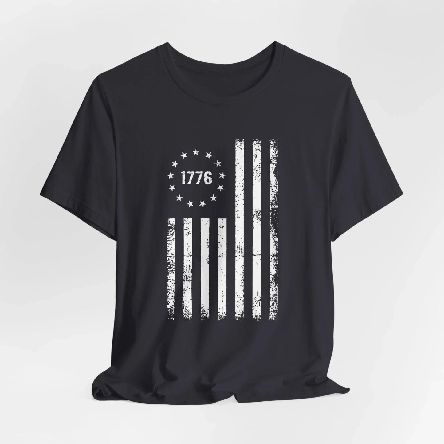 1776 Flag Unisex T-Shirt, Patriotic Tee for Celebrating Our Founding, USA History Shirt, July 4th Tee, American Flag Shirt, Independence Day - SKULLFURY MERCH