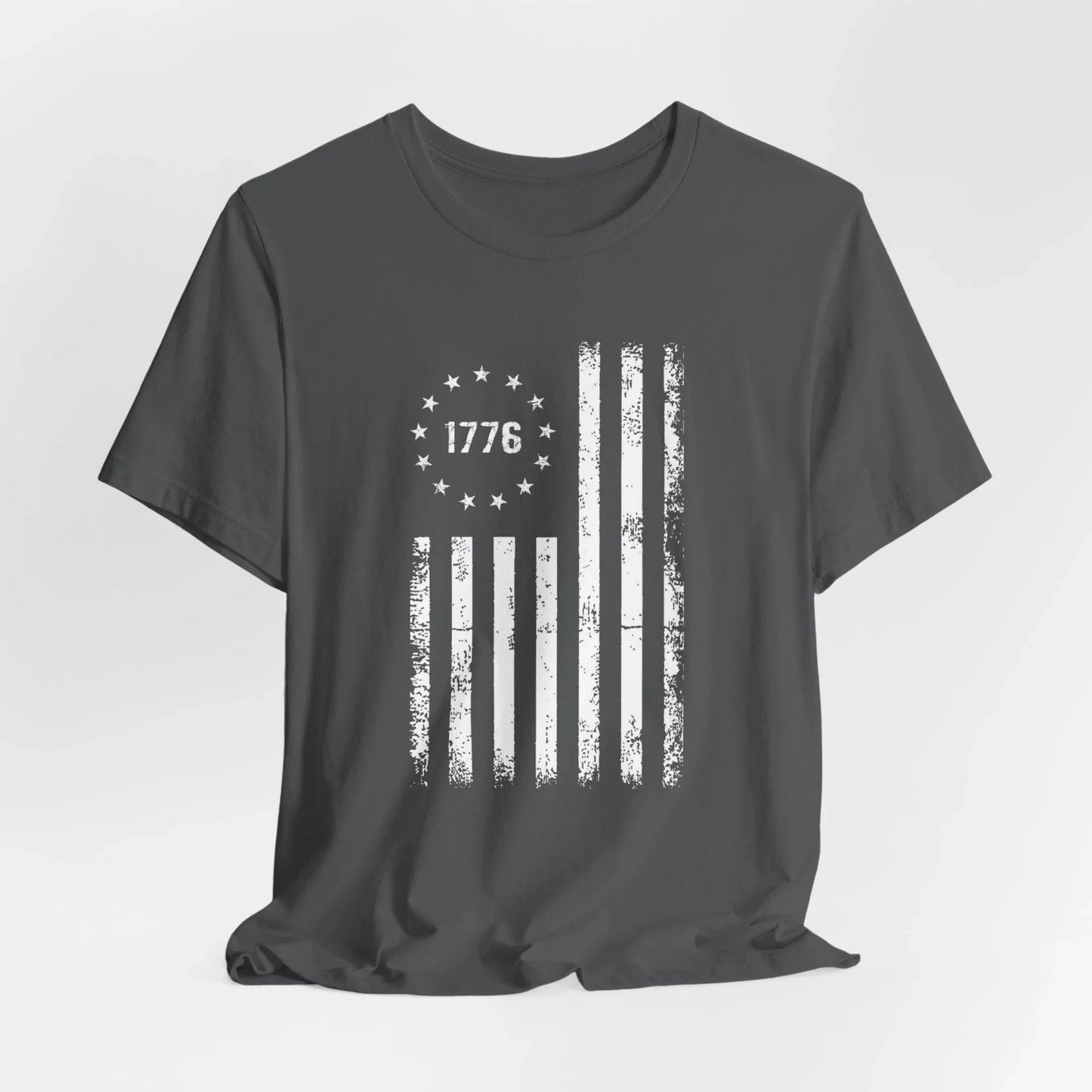 1776 Flag Unisex T-Shirt, Patriotic Tee for Celebrating Our Founding, USA History Shirt, July 4th Tee, American Flag Shirt, Independence Day - SKULLFURY MERCH