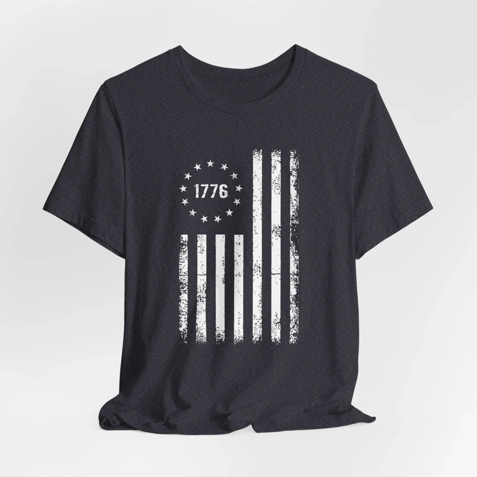 1776 Flag Unisex T-Shirt, Patriotic Tee for Celebrating Our Founding, USA History Shirt, July 4th Tee, American Flag Shirt, Independence Day - SKULLFURY MERCH