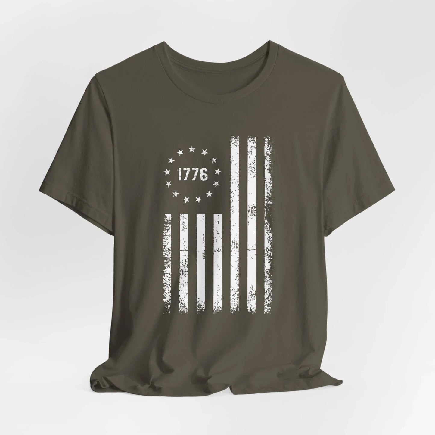 1776 Flag Unisex T-Shirt, Patriotic Tee for Celebrating Our Founding, USA History Shirt, July 4th Tee, American Flag Shirt, Independence Day - SKULLFURY MERCH