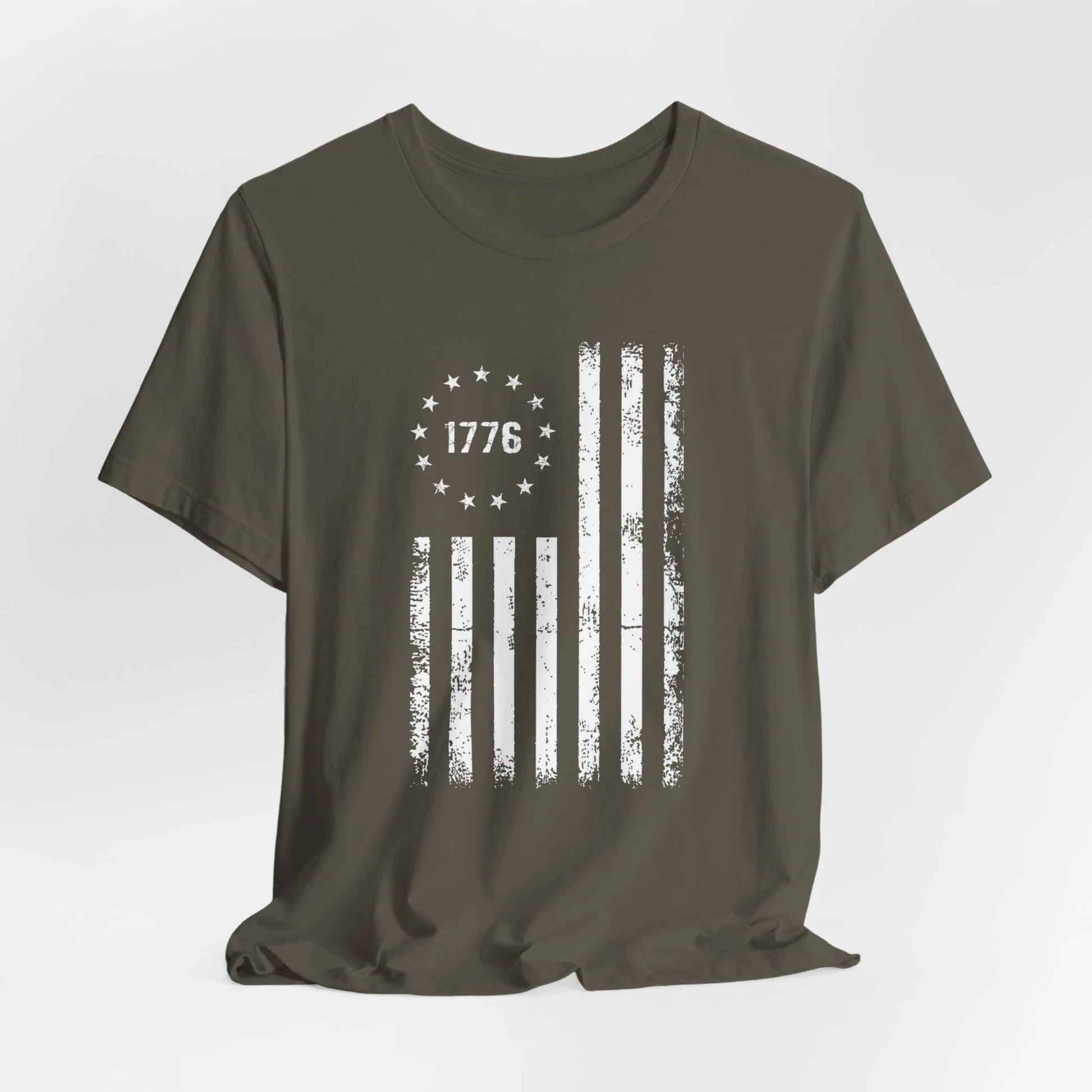 1776 Flag Unisex T-Shirt, Patriotic Tee for Celebrating Our Founding, USA History Shirt, July 4th Tee, American Flag Shirt, Independence Day - SKULLFURY MERCH