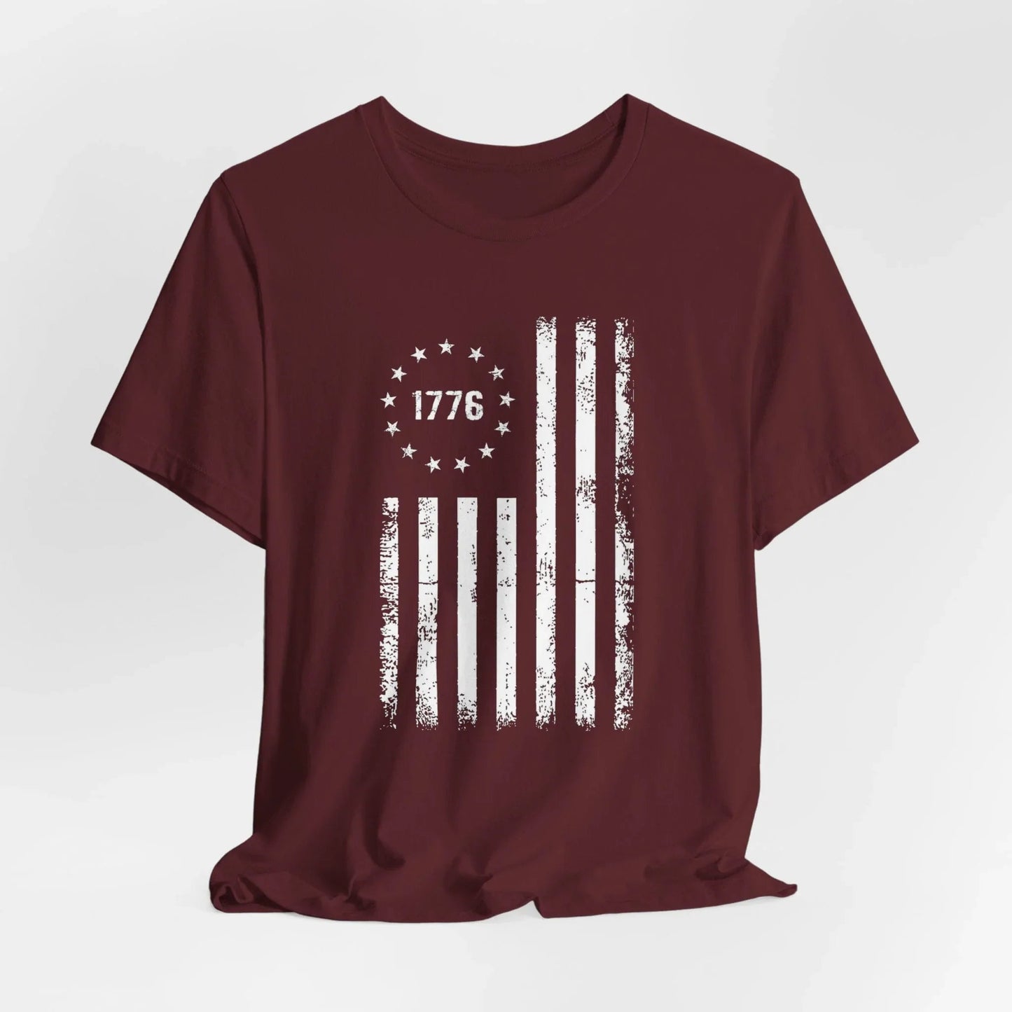 1776 Flag Unisex T-Shirt, Patriotic Tee for Celebrating Our Founding, USA History Shirt, July 4th Tee, American Flag Shirt, Independence Day - SKULLFURY MERCH