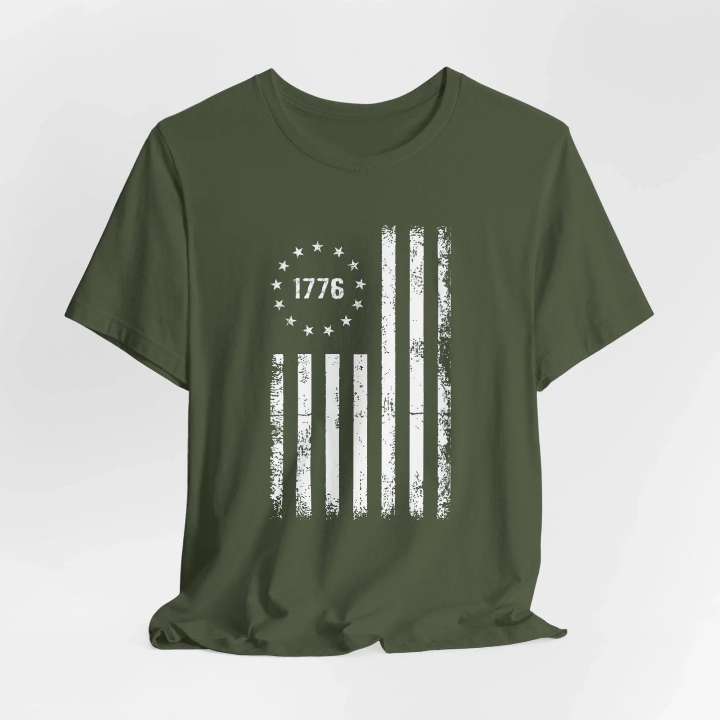 1776 Flag Unisex T-Shirt, Patriotic Tee for Celebrating Our Founding, USA History Shirt, July 4th Tee, American Flag Shirt, Independence Day - SKULLFURY MERCH
