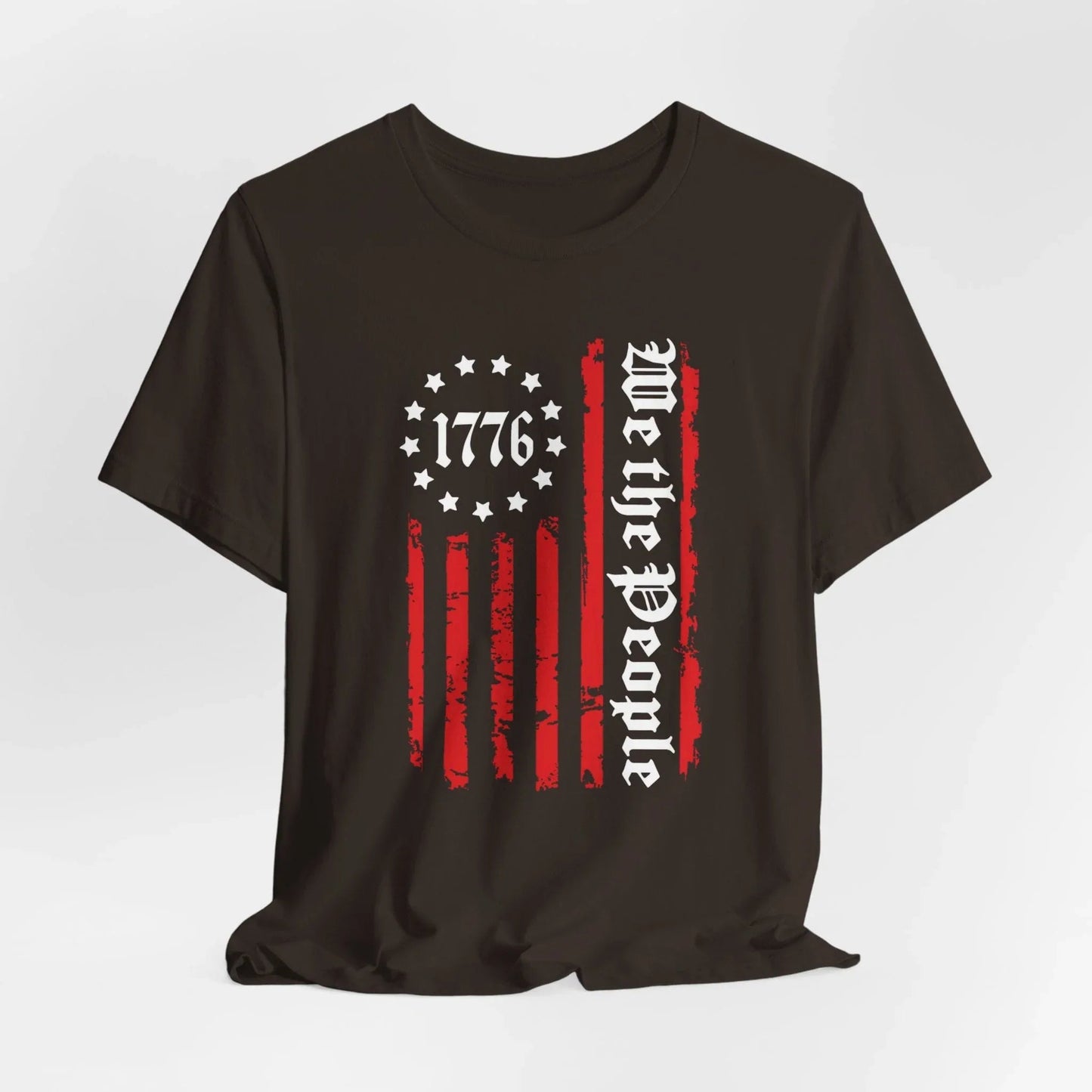 1776 Patriotic Flag Unisex T-Shirt, American Independence Day Shirt, Vintage 1776 T-Shirt, Red White Blue Tee - SKULLFURY MERCH