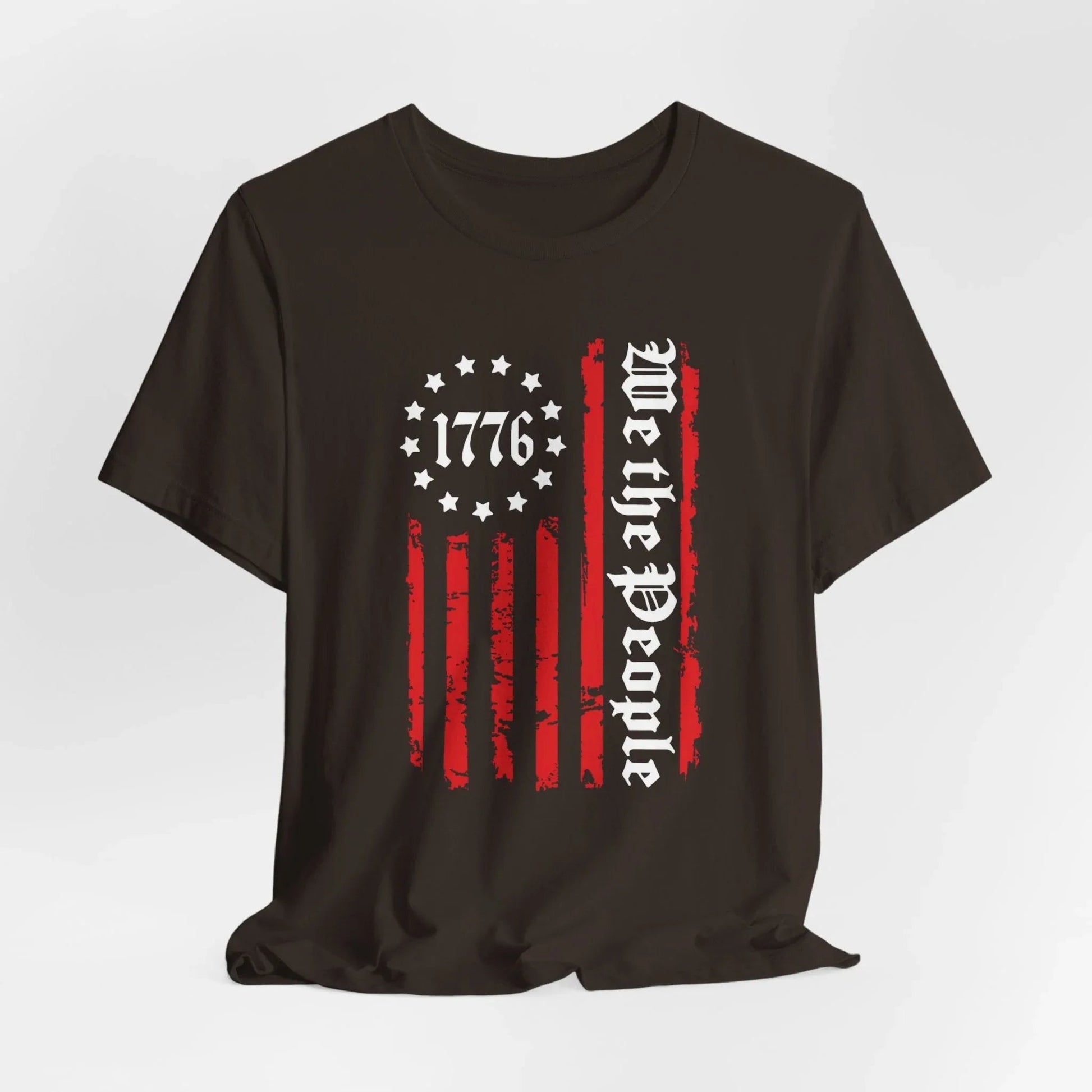 1776 Patriotic Flag Unisex T-Shirt, American Independence Day Shirt, Vintage 1776 T-Shirt, Red White Blue Tee - SKULLFURY MERCH