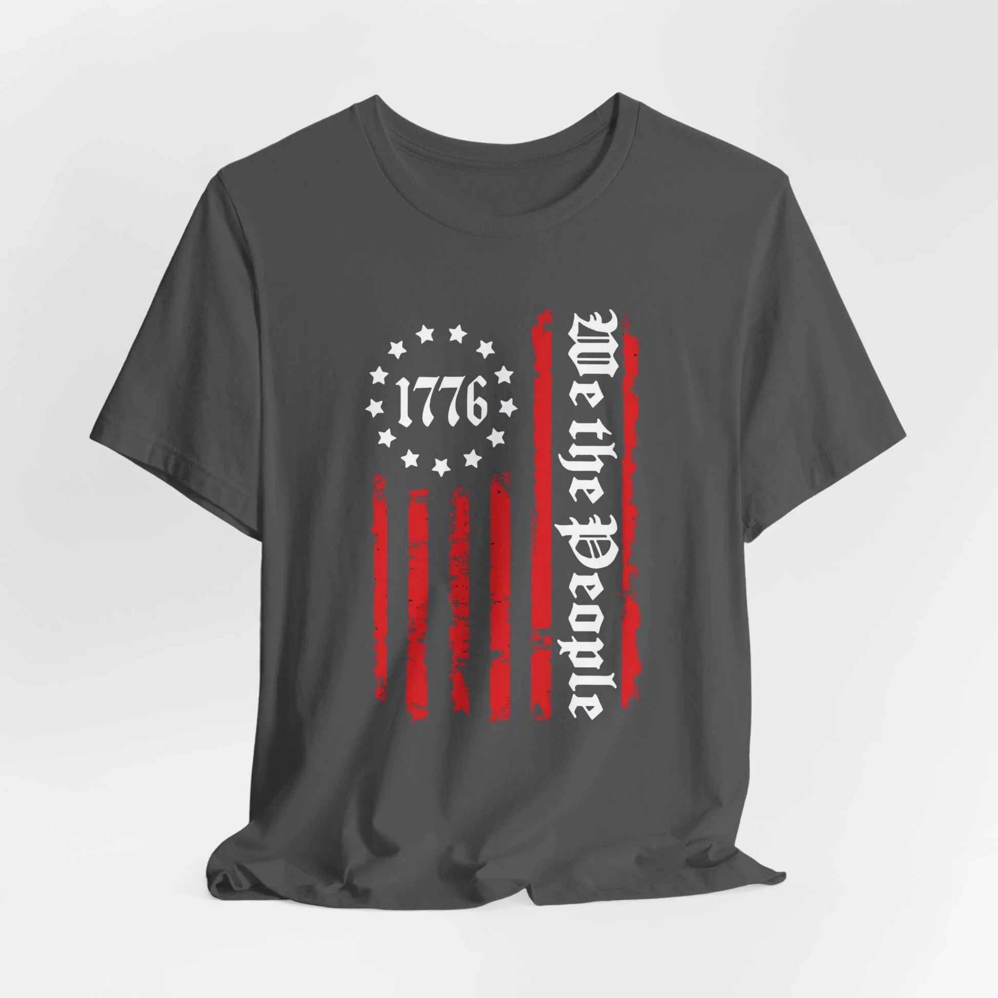 1776 Patriotic Flag Unisex T-Shirt, American Independence Day Shirt, Vintage 1776 T-Shirt, Red White Blue Tee - SKULLFURY MERCH