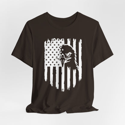 Patriotic Eagle Flag Unisex T-Shirt, Patriotism, Celebrate Freedom - American Pride Tee, USA Flag Shirt