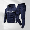 Milano Printed Hoodie And Sweatpants Set