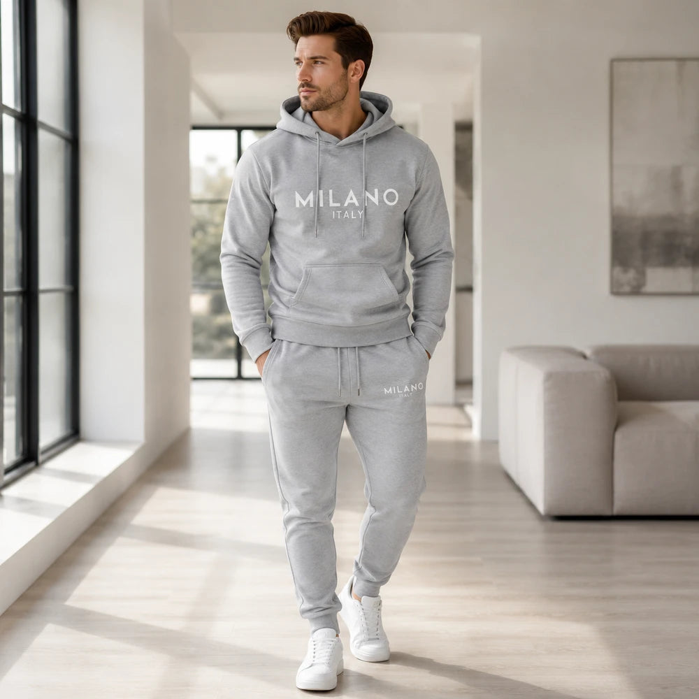 Milano Printed Hoodie And Sweatpants Set