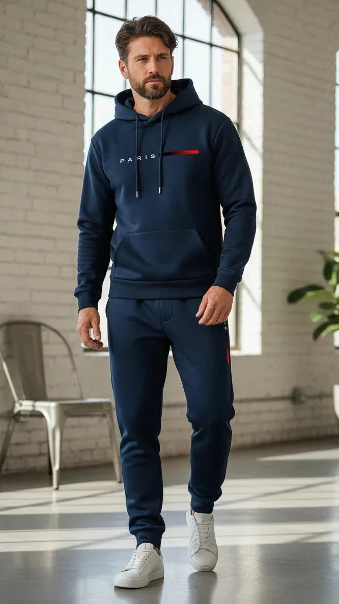 The Paris Urban Streetwear Fleece Tracksuit Set