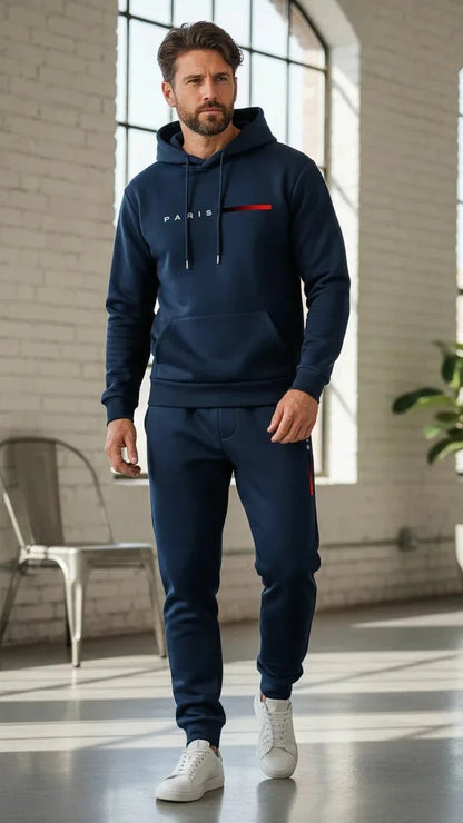 The Paris Urban Streetwear Fleece Tracksuit Set