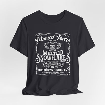 Liberal Tears Quality Melted Snowflakes Unisex T-Shirt, Political Statement, Independence Day Gift.