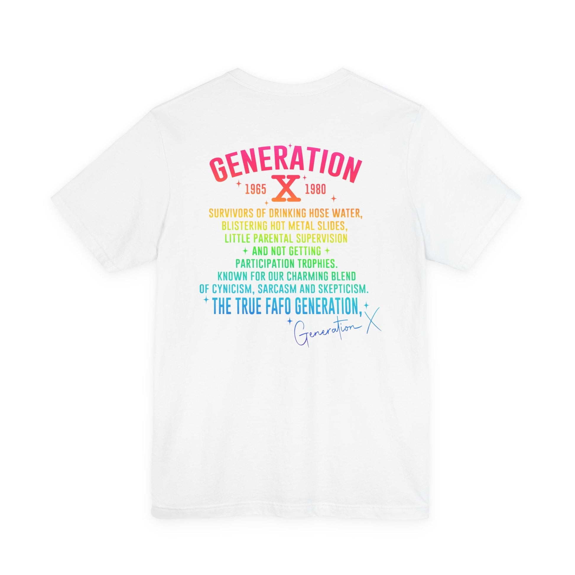Retro Gen X T-Shirt, Vintage Style Tee, Unisex Graphic Tee, Nostalgic 80s Shirt, Perfect for Gen X Fans, Gift for Retro Lovers