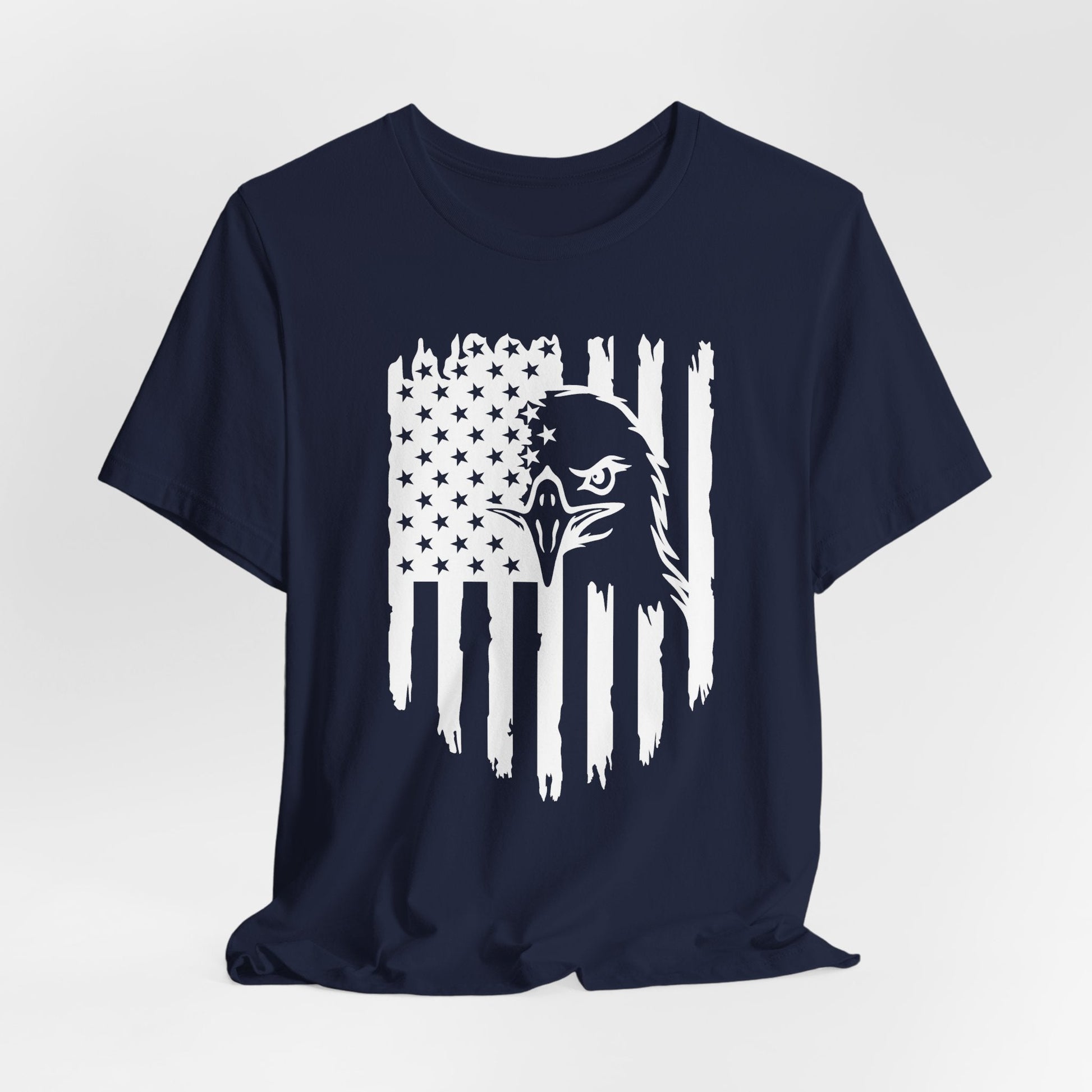 Patriotic Eagle Flag Unisex T-Shirt, Patriotism, Celebrate Freedom - American Pride Tee, USA Flag Shirt