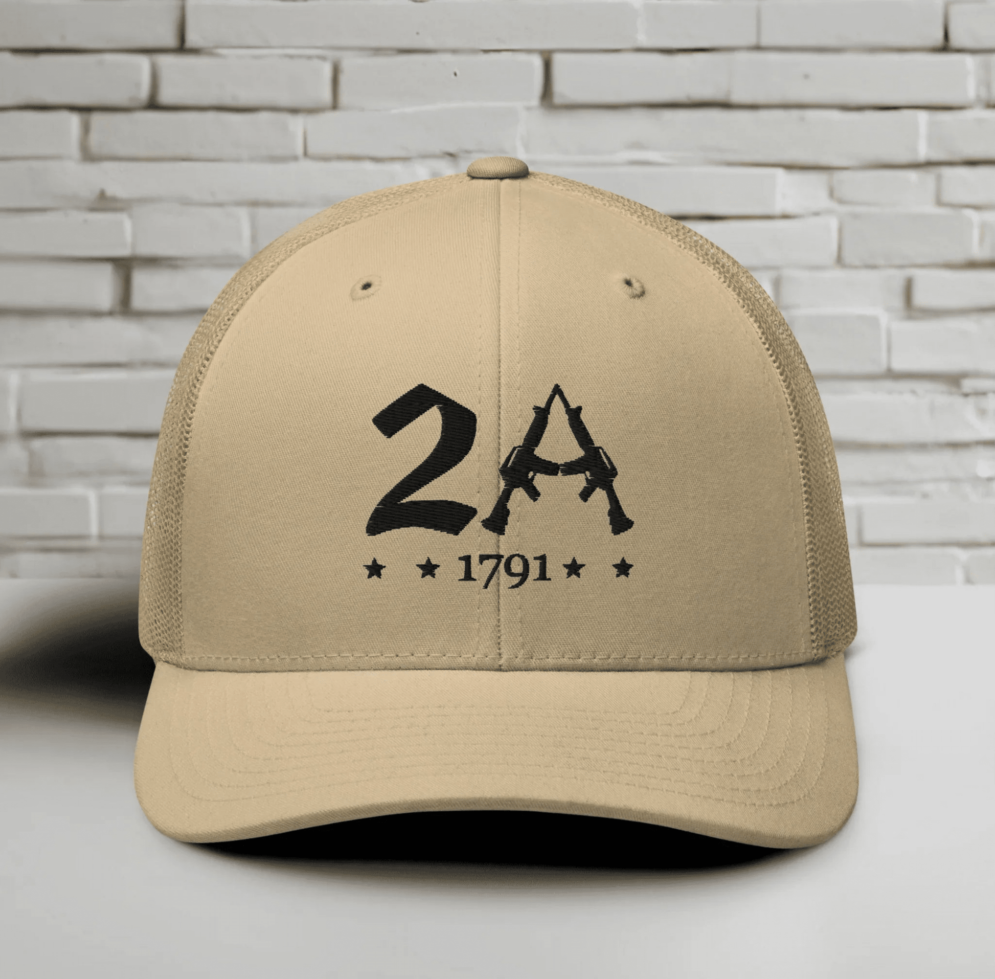 2A 1791 Snapback Trucker Cap - Second Amendment Pride - SKULLFURY MERCH