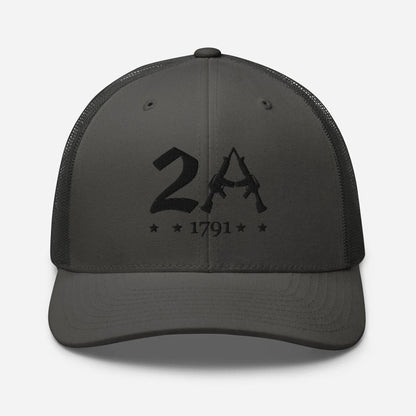 2A 1791 Snapback Trucker Cap - Second Amendment Pride - SKULLFURY MERCH