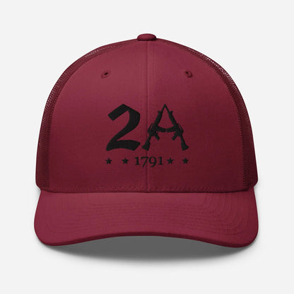 2A 1791 Snapback Trucker Cap - Second Amendment Pride - SKULLFURY MERCH