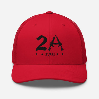 2A 1791 Snapback Trucker Cap - Second Amendment Pride - SKULLFURY MERCH