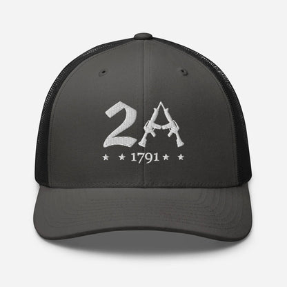 2A Vintage Snapback Trucker Cap - Patriotic Style for All Occasions - SKULLFURY MERCH