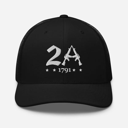2A Vintage Snapback Trucker Cap - Patriotic Style for All Occasions - SKULLFURY MERCH