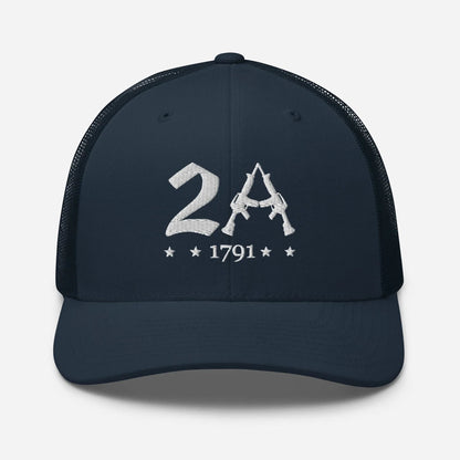 2A Vintage Snapback Trucker Cap - Patriotic Style for All Occasions - SKULLFURY MERCH