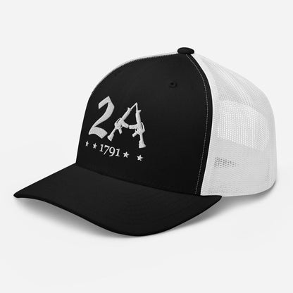 2A Vintage Snapback Trucker Cap - Patriotic Style for All Occasions - SKULLFURY MERCH